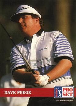 1992 Pro Set PGA Tour #163 David Peege Front