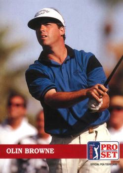 1992 Pro Set PGA Tour #174 Olin Browne Front