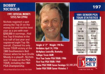1992 Pro Set PGA Tour #197 Bobby Nichols Back