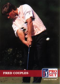 1992 Pro Set PGA Tour #1 Fred Couples Front