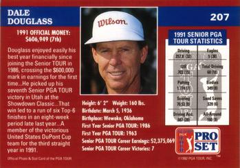 1992 Pro Set PGA Tour #207 Dale Douglass Back