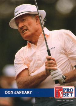 1992 Pro Set PGA Tour #213 Don January Front
