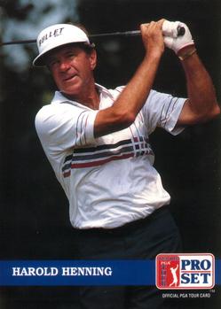 1992 Pro Set PGA Tour #218 Harold Henning Front