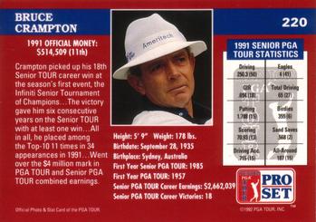 1992 Pro Set PGA Tour #220 Bruce Crampton Back