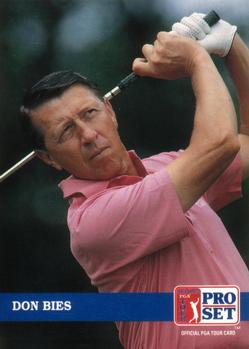 1992 Pro Set PGA Tour #232 Don Bies Front