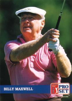 1992 Pro Set PGA Tour #240 Billy Maxwell Front