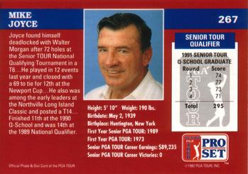 1992 Pro Set PGA Tour #267 Mike Joyce Back