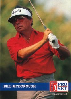 1992 Pro Set PGA Tour #268 Bill McDonough Front