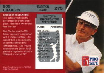 1992 Pro Set PGA Tour #275 Bob Charles Back