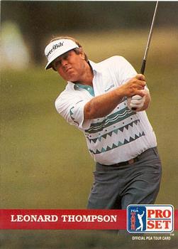 1992 Pro Set PGA Tour #37 Leonard Thompson Front