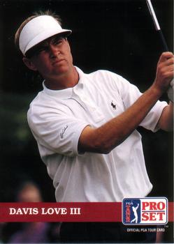 1992 Pro Set PGA Tour #3 Davis Love III Front