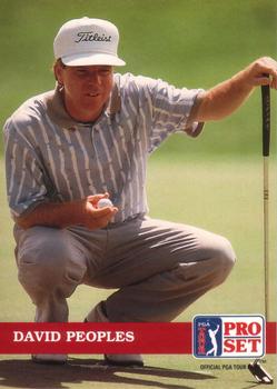 1992 Pro Set PGA Tour #48 David Peoples Front