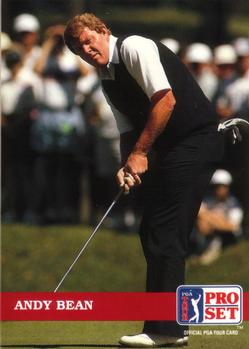 1992 Pro Set PGA Tour #68 Andy Bean Front