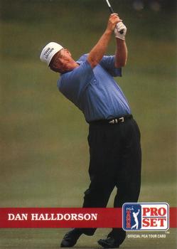 1992 Pro Set PGA Tour #6 Dan Halldorson Front