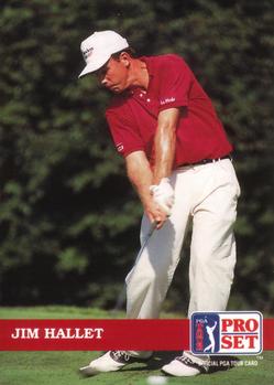 1992 Pro Set PGA Tour #73 Jim Hallet Front