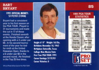 1992 Pro Set PGA Tour #85 Bart Bryant Back