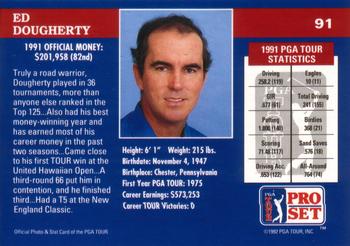 1992 Pro Set PGA Tour #91 Ed Dougherty Back