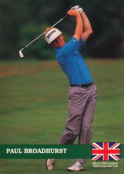1992 Pro Set PGA Tour #E20 Paul Broadhurst Front