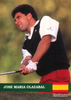 1992 Pro Set PGA Tour #E9 Jose Maria Olazabal Front