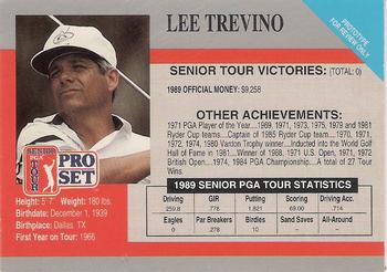 1990 Pro Set PGA Tour - Promos #NNO Lee Trevino Back