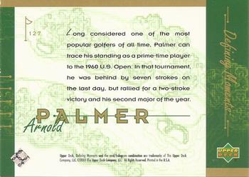 2001 Upper Deck #127 Arnold Palmer Back