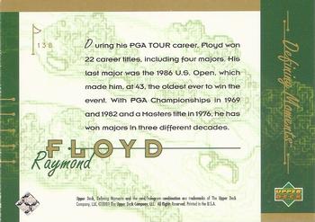2001 Upper Deck #138 Raymond Floyd Back