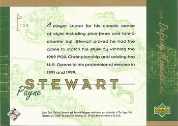 2001 Upper Deck #139 Payne Stewart Back