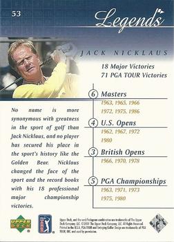2001 Upper Deck #53 Jack Nicklaus Back