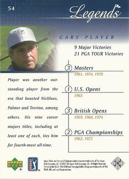 2001 Upper Deck #54 Gary Player Back