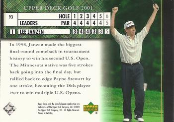 2001 Upper Deck #93 Lee Janzen Back