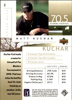 2002 Upper Deck #2 Matt Kuchar Back