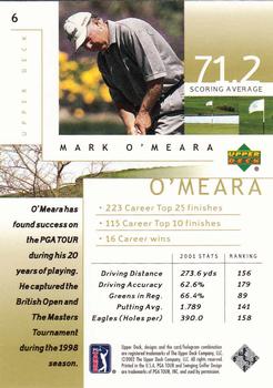 2002 Upper Deck #6 Mark O'Meara Back