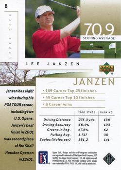 2002 Upper Deck #8 Lee Janzen Back