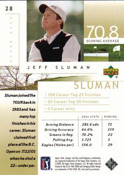 2002 Upper Deck #28 Jeff Sluman Back