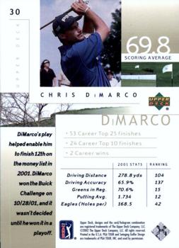 2002 Upper Deck #30 Chris DiMarco Back