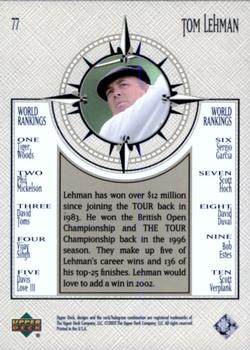 2002 Upper Deck #77 Tom Lehman Back