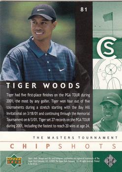 2002 Upper Deck #81 Tiger Woods Back