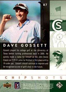 2002 Upper Deck #87 David Gossett Back