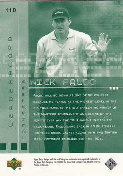 2002 Upper Deck #110 Nick Faldo Back