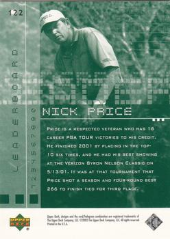 2002 Upper Deck #122 Nick Price Back