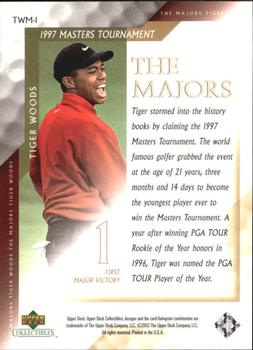 2002 Upper Deck Tiger Woods The Majors #TWM-1 Tiger Woods Back