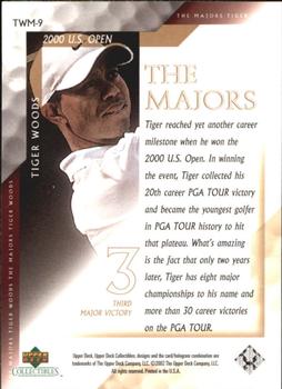 2002 Upper Deck Tiger Woods The Majors #TWM-9 Tiger Woods Back