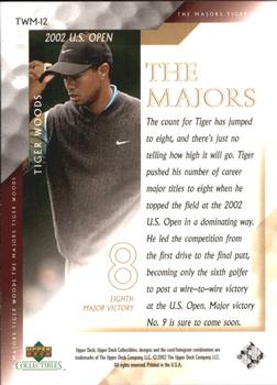 2002 Upper Deck Tiger Woods The Majors #TWM-12 Tiger Woods Back