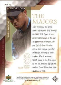 2002 Upper Deck Tiger Woods The Majors #TWM-14 Tiger Woods Back