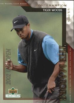 2002 Upper Deck Tiger Woods The Majors #TWM-14 Tiger Woods Front