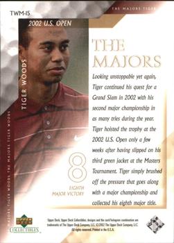 2002 Upper Deck Tiger Woods The Majors #TWM-15 Tiger Woods Back