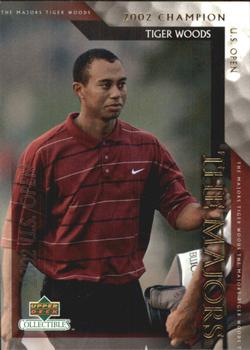 2002 Upper Deck Tiger Woods The Majors #TWM-15 Tiger Woods Front