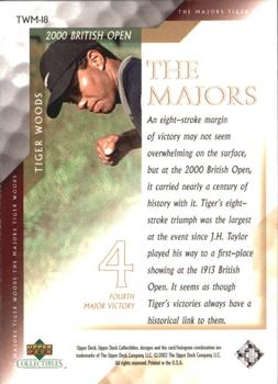 2002 Upper Deck Tiger Woods The Majors #TWM-18 Tiger Woods Back