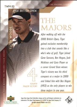2002 Upper Deck Tiger Woods The Majors #TWM-20 Tiger Woods Back