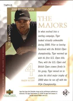 2002 Upper Deck Tiger Woods The Majors #TWM-21 Tiger Woods Back